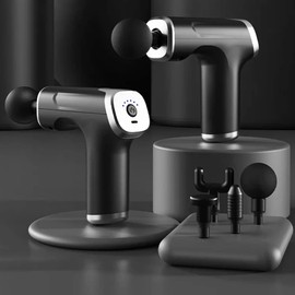 Coverzone Masaj Aleti Fırçasız Motorlu Derin Doku Kas Masaj Tabancası Masajı 24V Type-C Hızlı Şarj Girişli 4 Farklı Masaj Başlıklı F800