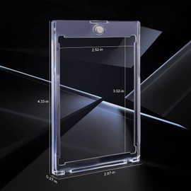 Magnetic card holders 35 PT Trading Cards Protectors Clear Acrylic card holders for Baseball Football Sports Card Trading Cards Game Card (10 Pack)