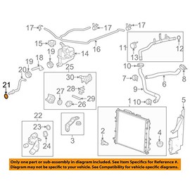 General Motors 12623461, Engine Coolant Pipe O-Ring