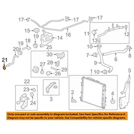 General Motors 12623461, Engine Coolant Pipe O-Ring
