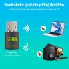 Adaptador Negro Teldaykemei 5g Wifi + Bluetooth Para Pc 600