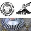 Lyfengdeam 6/8" Weed Brush Steel Wire Trimmer Wheel Garden Lawnmower