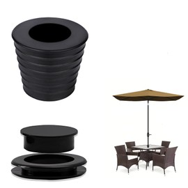 Ompinda Patio Table Hole Ring Set, Ourdoor Table Umbrella Hole Cone Wedge Holder with Table Umbrella Hole Ring Patio Table Replacement Parts for Outdoor Patio Table