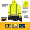 DEWALT DRW21-3 Lightweight Class 3 Ripstop Wind and Rain Jacket