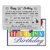 FALOGIJE 16th Birthday Card Gifts for Granddaughter, Birthday Gifts for