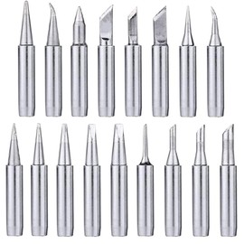 Mesee 17Pcs Soldering Tips Kit 900M Lead-Free Solder Iron Tip Welding Replacement Accessories for Hakko, Radio Shack, TENMA, ATTEN, Quick, Aoyue, Yihua Solder Station