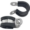 Lumonic 10 x 14 mm pipe clamps with rubber insert,