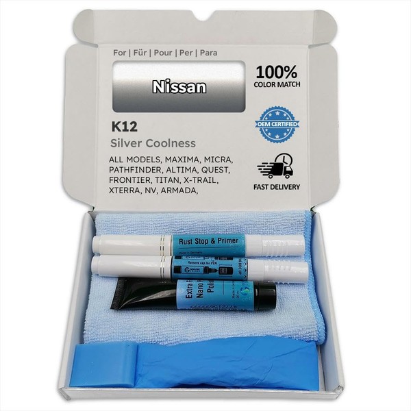 Genuine Colors Paint Pen Silver Coolness K12 for Nissan Silver