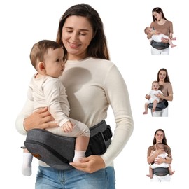 besrey Baby Hip Carrier, Hip Baby Carrier,Toddler Hip Carrier, Fanny Pack Baby Carrier Hip Seat, Side Baby Carrier For Toddler, Up To 44lb, Baby Holder Carrier, Dad Infant Carrier Hipseat, Black
