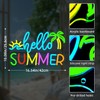 FuugZze Hello Summer Neon Signs for Wall Decor Hello Summer