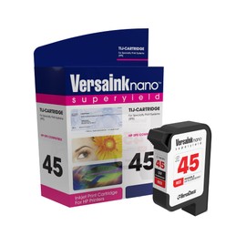 VersaInk-Nano 45 TIJ 2.5 Invisible UV Fluorescent RED Ink Cartridge - Compatible with HP 45 TIJ, C8842A and 51645A Cartridge Models