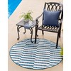 Unique Loom Outdoor Striped Collection Area Rug - Striped (7'