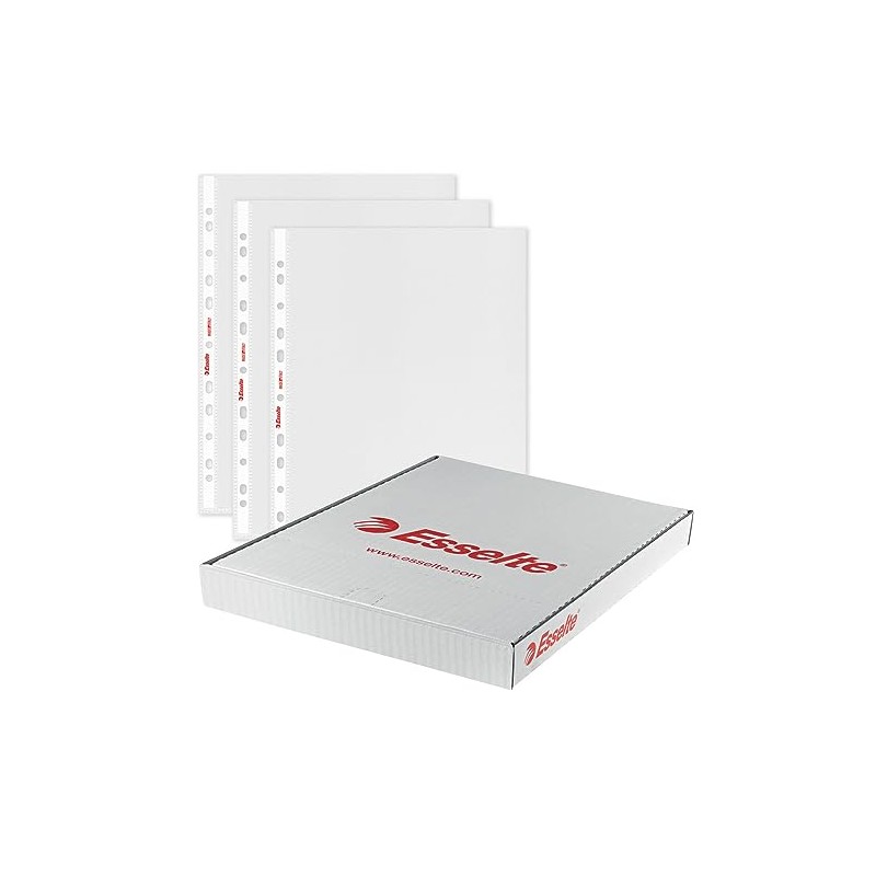 Esselte Punched Pocket, Pack of 100, Holds up to 30