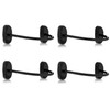 XFORT 4 Pack Viper Fixed Cable Window Restrictor in Black,