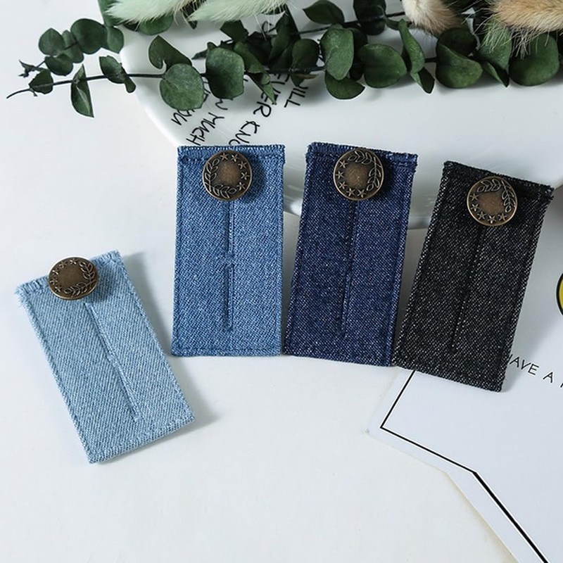 YFFSFDC Waist Adjustment Buttons, Set of 4, Waist Extender, Waist