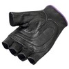 Hot Leathers womens Motorcycle cold weather gloves, Black/Purple, Large