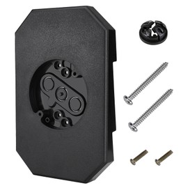 Siding Mounting Kit, 8141DBL Outdoor Fixture Mounting Block with Built-in Electrical Box for 1/2 in. Double and 4 in. Siding (Black)