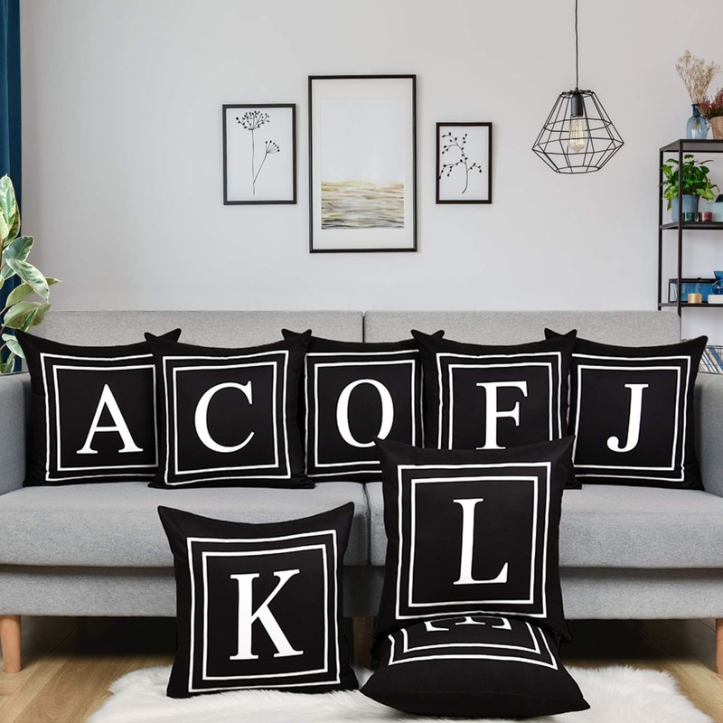 ASPMIZ Throw Pillow Covers English Alphabet A Pillow Covers, Initial
