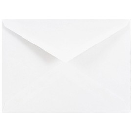 JAM PAPER A2 Commercial Invitation Envelopes with V-Flap - 4 3/8 x 5 3/4 - White - 25/Pack