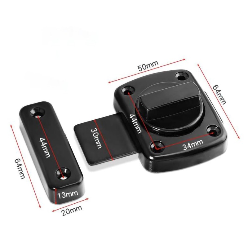 (1pc) Double Sided Rotating Sliding Bolt Lock Suitable for Doors