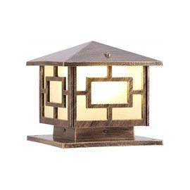 Boilyn Outdoor Column Lights, IP65 Waterproof Patio Post Lamp External Anti-Rust Aluminum Pillar Lights Outdoor Post Lights E26 Exterior Post Lights Fixtures for Garden Patio Lawn¡­