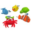 alldoro 60326 Aquanauts Bath Toy Set of 5 Polyester 10-12