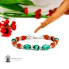 RUDRA CENTRE Rudraksha and Malachite Bracelet