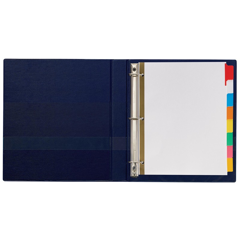 Avery 8-Tab Binder Dividers, Write & Erase Multicolor Big Tabs,