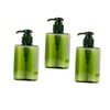 LABRIMP 3pcs Eco-Friendly Shampoo Dispenser Bottles Travel Toiletry Pump Jars