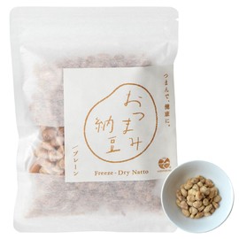 おつまみ納豆 50g 国産納豆 ノンフライ フリーズドライ 納豆の栄養まるごと手軽につまめる サクサク食感がやみつき 乾燥納豆 お菓子 干し納豆 スナック おやつ 無添加 豆菓子 (プレーン)