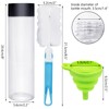 6Pcs 400ml /13.5Oz Plastic Juice Bottles, Empty Reusable Bottles with