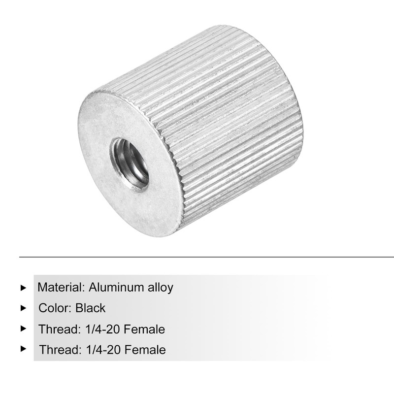 MECCANIXITY Mic Stand Adapter 1/4-20 Female to 1/4-20 Female Camera