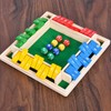 EACHHAHA Shut The Box Game 4 Player -Wooden Table Game,Dice