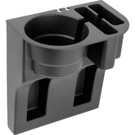 Custom Accessories 91129 Organizador de dispositivos móviles negro con portavasos