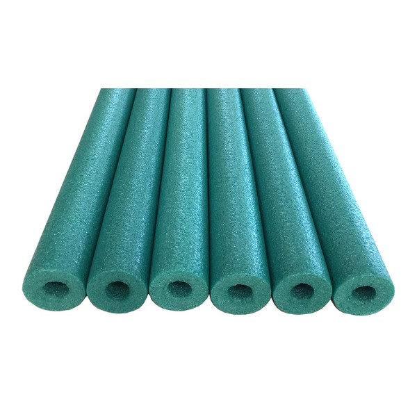 Oodles of Noodles Foam Pool Swim Noodles with Connector, 6-Pack, 52-Inch, Green, Bulk Pack