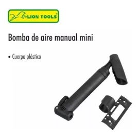Lion Tools Bomba Manual Mini Portátil Plastico Bicicleta