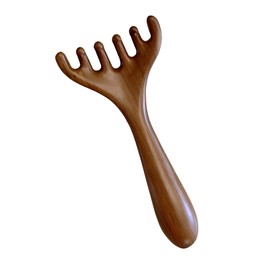 Wooden Gua Sha Manual Massage Board Hair Comb, Facial Scalp Cellulite Massager, Body Massage Roller, Trigger Point Massager, Pack of 1