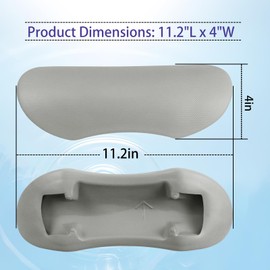XQK 2 Pcs 77444 Grey Pillow Fits Hot Springs/Hot Spot 2015-2019,Product Dimensions: 11.2" L x 4" W