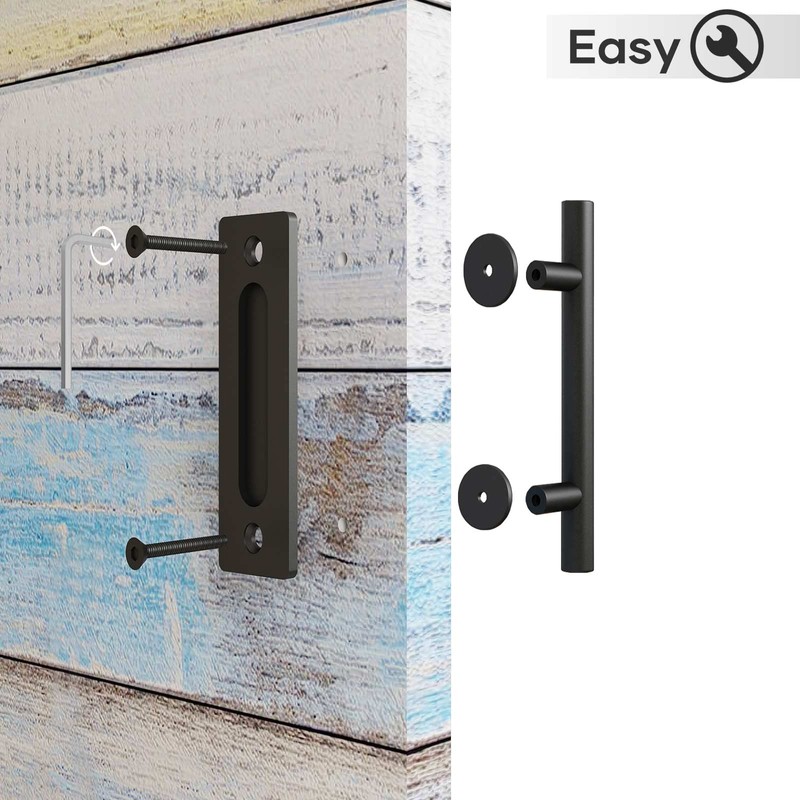 EaseLife 2 Pack 12" Sliding Barn Door Handles and Pulls,