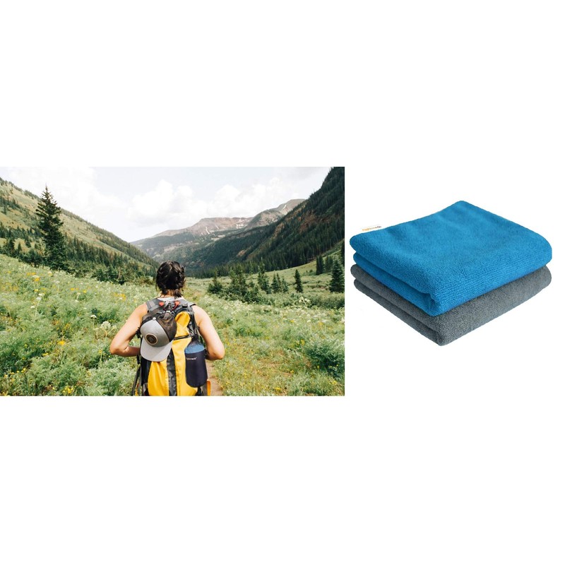 Flightmode Microfibre Fast Drying Gym Swimming Hiking Workout Travel Towel
