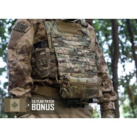 WYNEX Tactical Dump Drop Pouch, Dangler Pouch Utility Tool Pack Sub Abdominal Carrying Bag EDC Pocket Organizer Accessories for Chest Rig