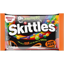 Skittles Shriekers Fun Size Candy 10.72 Oz ( 2 PACK ) ( SOME ARE SO SOUR THEY WILL MAKE YOU SHRIEK! )