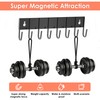 sawgos Magnetic Key Holder with 8 Hooks for Fridge Key