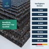 diconfa 4 x Rubber Granulate Patio Pads 200 x 200
