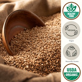 Be Still Farms Spelt Farro Grain Organic 5.8 lb - Whole Wheat Berries Bulk - Ancient Grains Ideal for Flour, Bread - High in Protein | Similar to Einkorn | USA Grown | USDA Certified | Vegan | Non-GMO