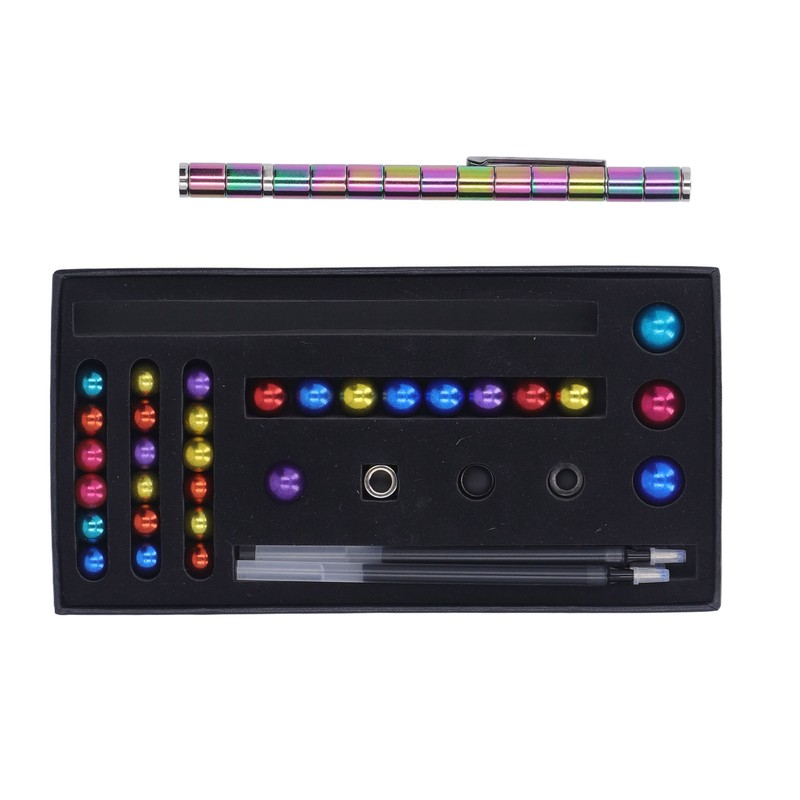 Magnetic Pen Decompression Magnetic Metal Pen Multifunctional Freely Combined Relieving
