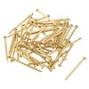 sourcing map 60pcs Small Hardware Brass Nails 1.5 mm x