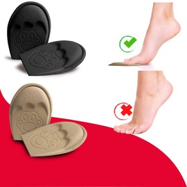 SULPO 2 Pairs of Bunion Pads for Too Large Shoes - Fits in Almost Any Shoe - Pads Against Foot Pain Made of EVA Foam - Sponge Heel Pads, Toe Grips Liner, Toe Fillers