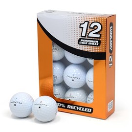 Second Chance Recycled Lake Golf Balls, 12 Pack - Grade A for Maxfli Golf Balls, Mixed