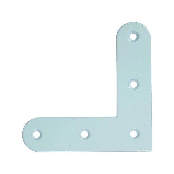 DAIDOHANT 62704 (Reinforcement Hardware) White, Horizontal Large (With Wood Screws),